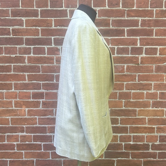 Vintage Aquascutum Tan Linen Blazer - Picture 3 of 9